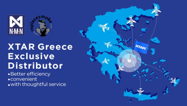 Η ΝΜΝ ΙΚΕ (Replacesmoke) Αποκλειστικός διανομέας της XTAR για την Ελλάδα
